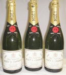 Champagne bottles