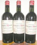 Three wine bottles